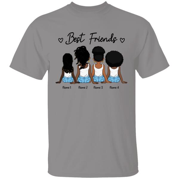 Best Friends Personalized T-Shirt Afro Hair Style