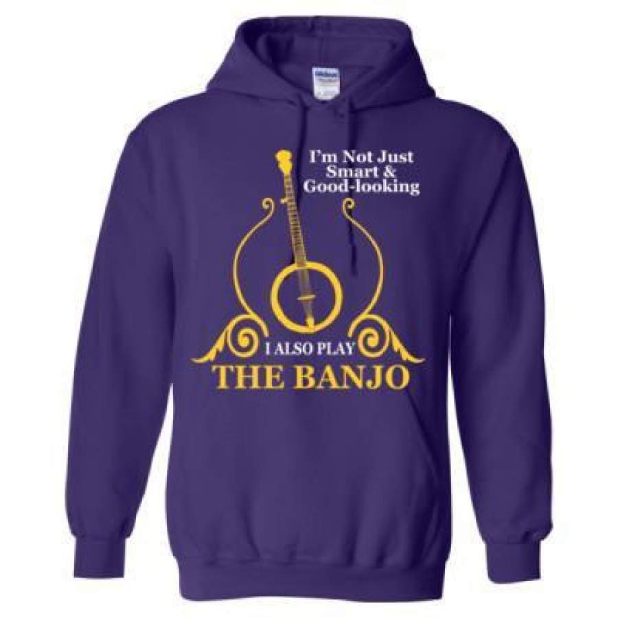 AGR Im Not Just Smart And Good Looking I Also Play The Banjo – Heavy Blend™ Hooded Sweatshirt