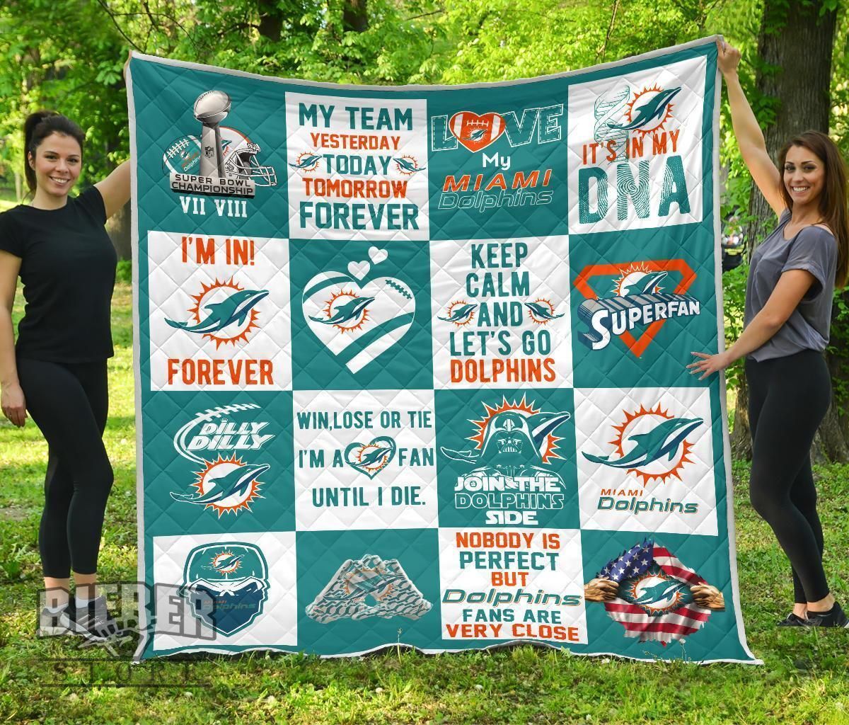 Fan Miami Dolphins Quilt Blanket Amazing Fan Gift Idea