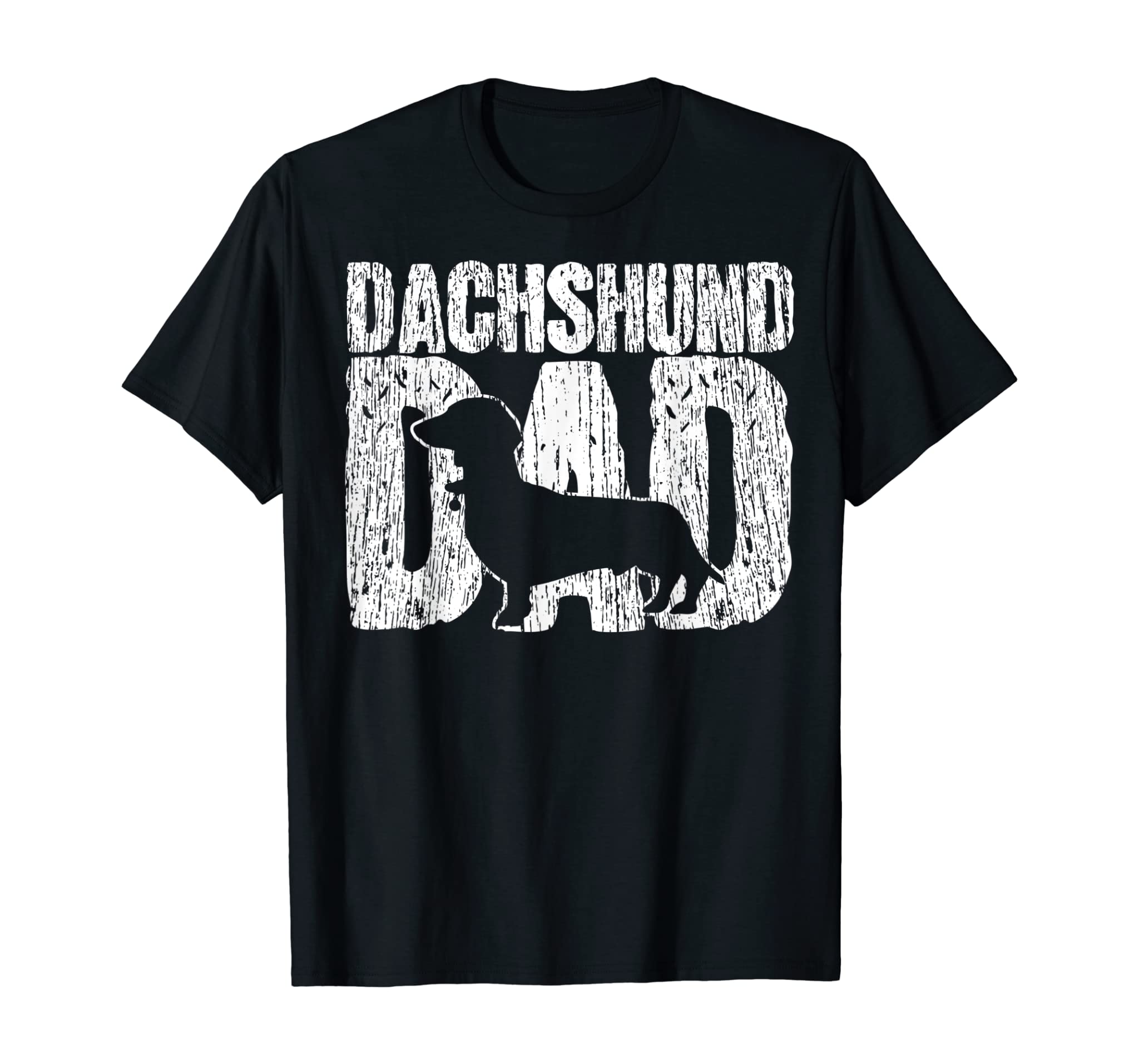 Dachshund Dad Wiener Father Fathers Day Vintage Gift T-Shirt