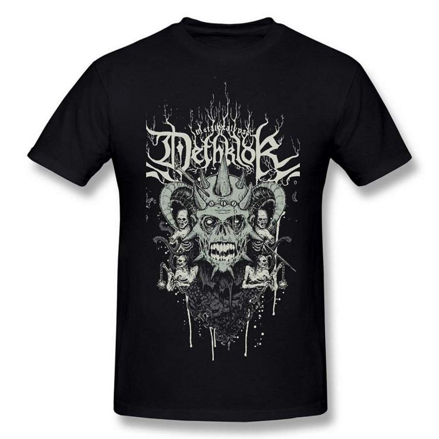 Men’S Dethklok Metalocalypse Logo Poster Black Short Sleeve T Shirt