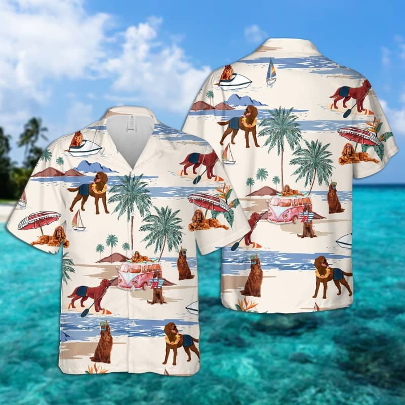 Felacia Irish Terrier Summer Beach Hawaii Shirt Ha50902