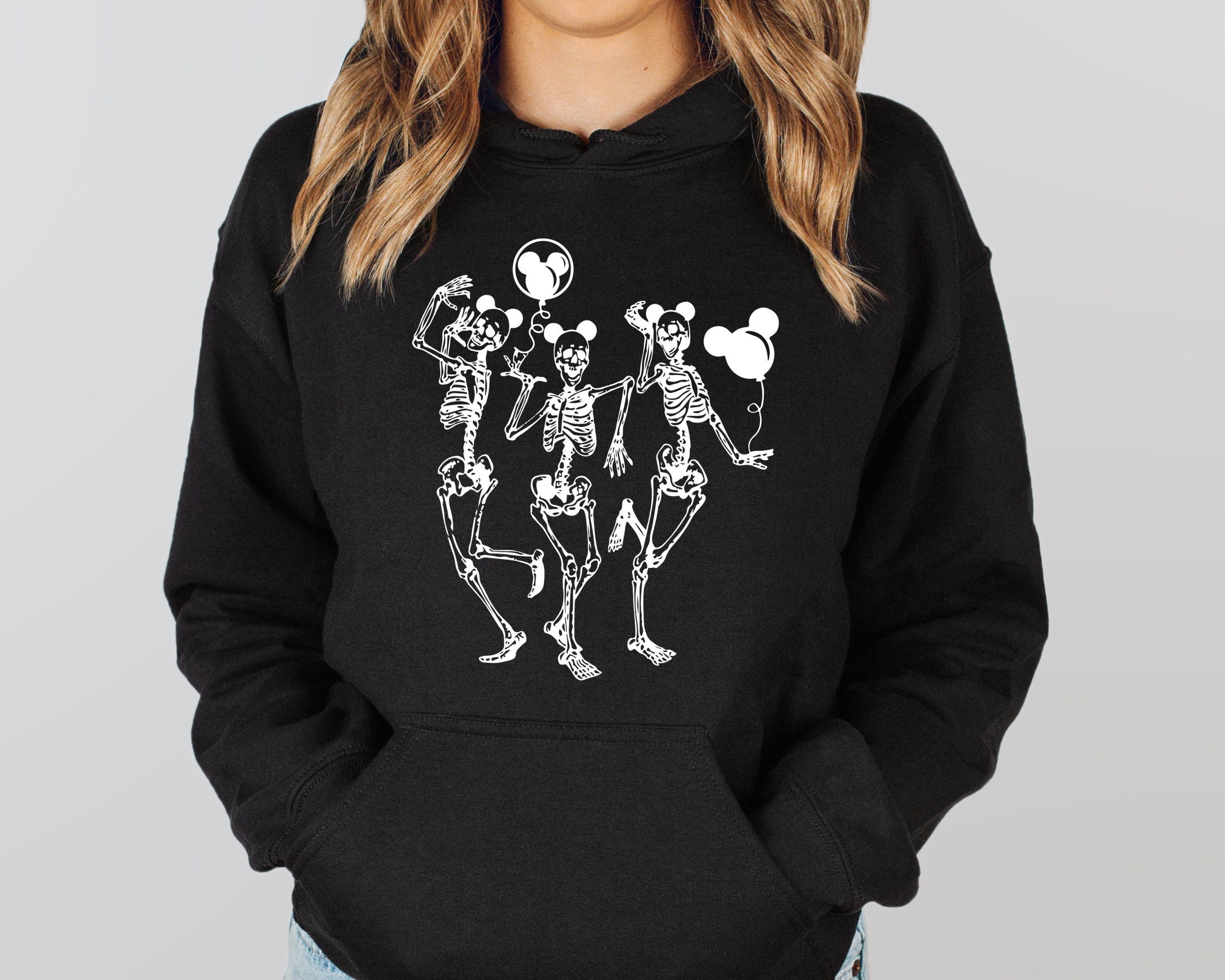 Halloween Party Dancing Skeleton Shirt Skeletons Happy Halloween Tshirt T-shirt Oversized Tee Shirt Comfortable Tee Halloween Shirt Tee Anlibuy Fashion