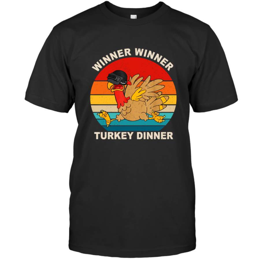 Winner Winner Turkey Dinner Thanksgiving Vintage T Shirt