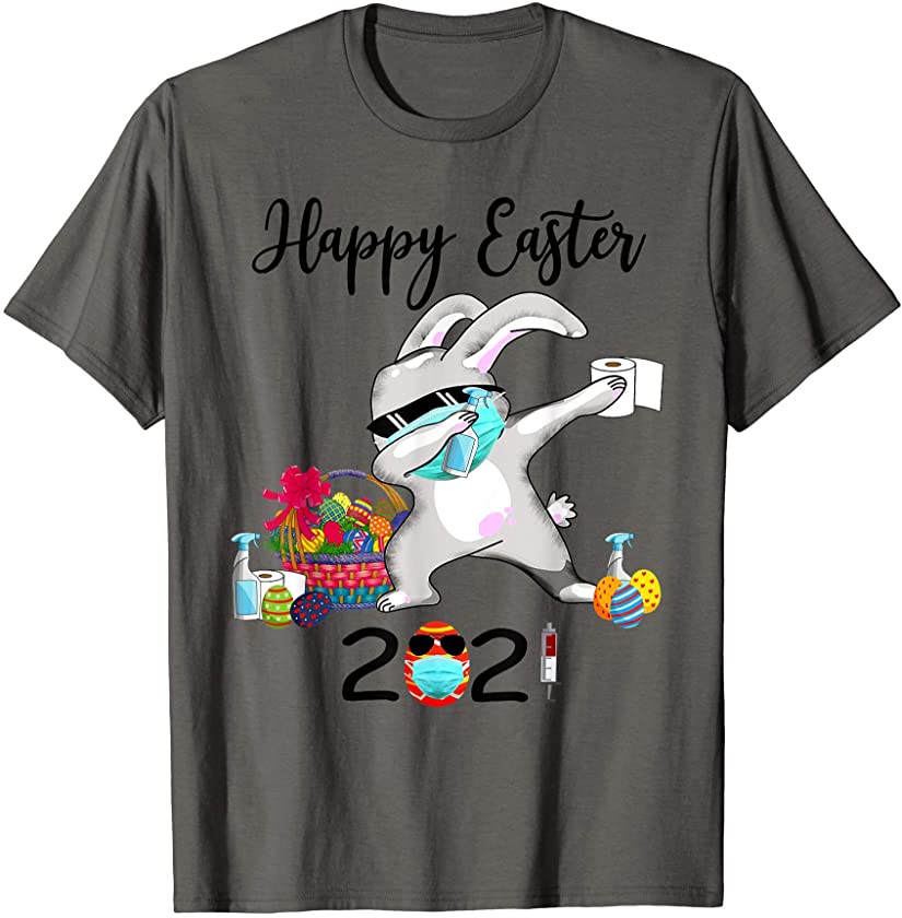 Dabbing Rabbit Easter Day Eggs Dab Boys Girls T-Shirt