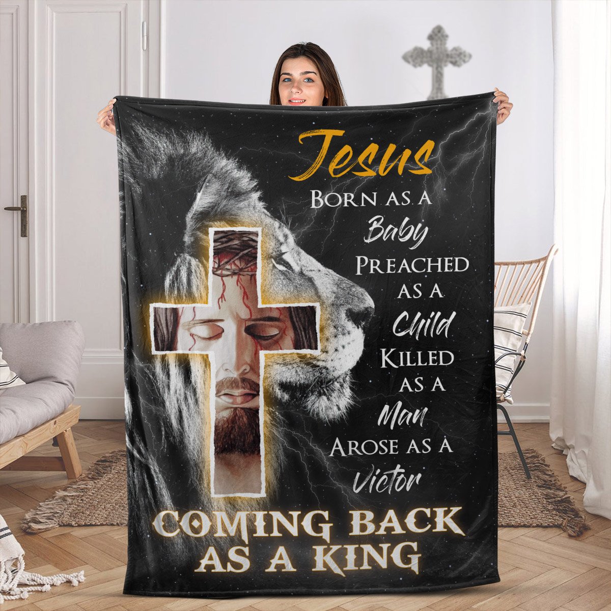 Tmarc Tee Unique Lion Fleece Blanket – Life Of Jesus