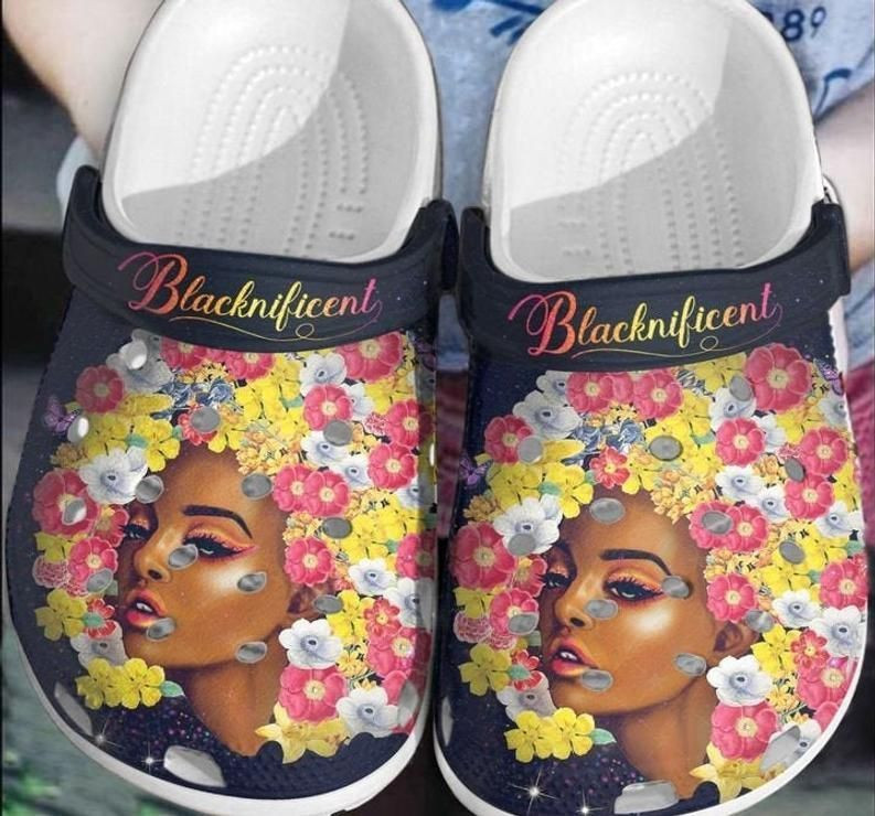 Blacknificent Birth Month Gift Back Girl Shoes Women Shoes Cute Shoes Rubber clog Shoes Comfy Footwear