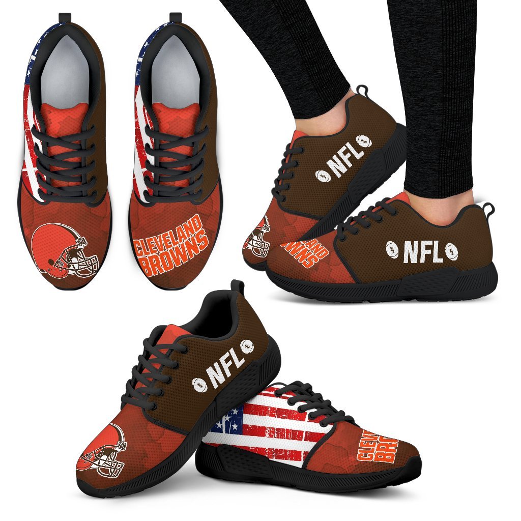 Awesome Fashion Cleveland Browns Shoes Athletic Sneakers