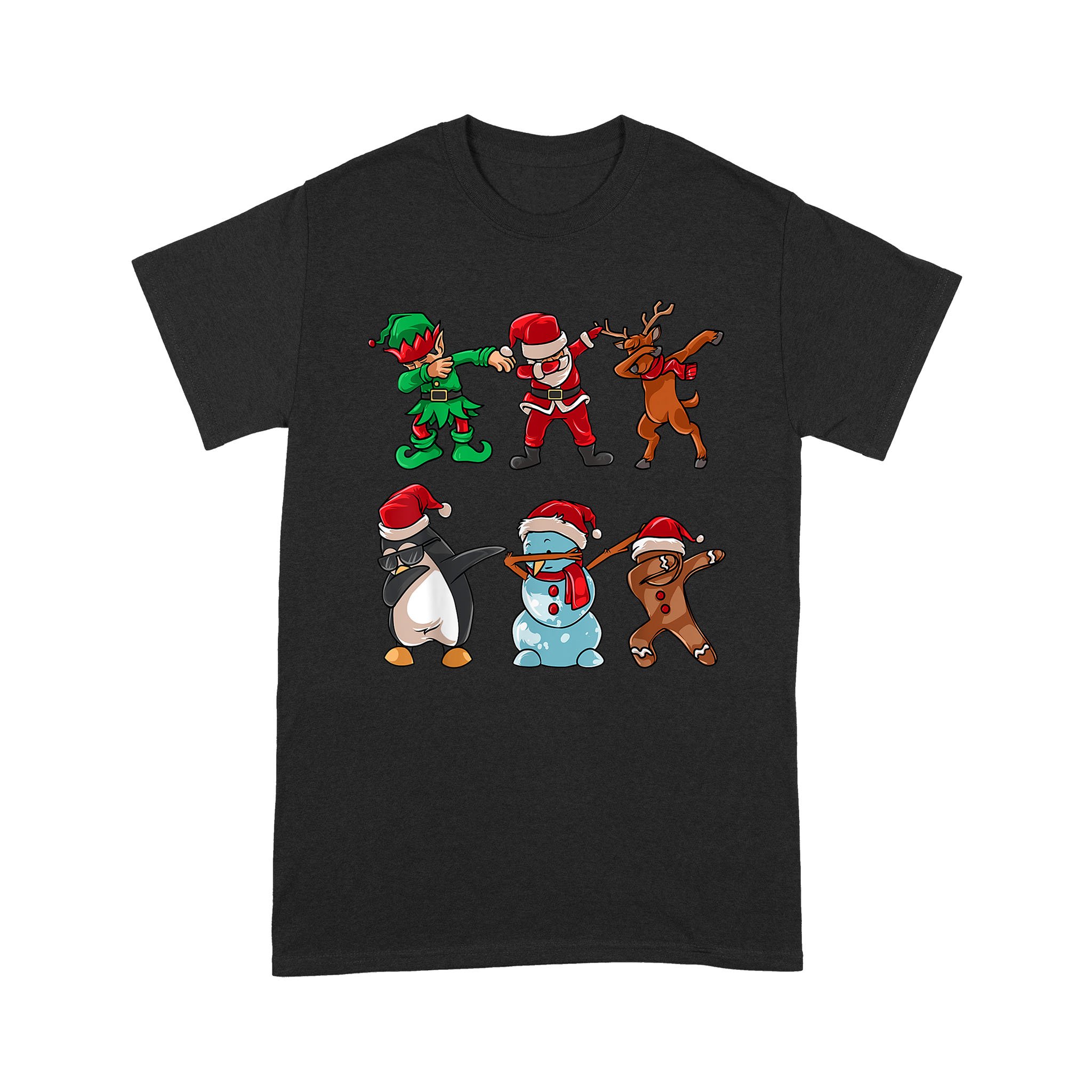 Dabbing Santa Christmas Crew Snowman Penguin – Standard T-shirt