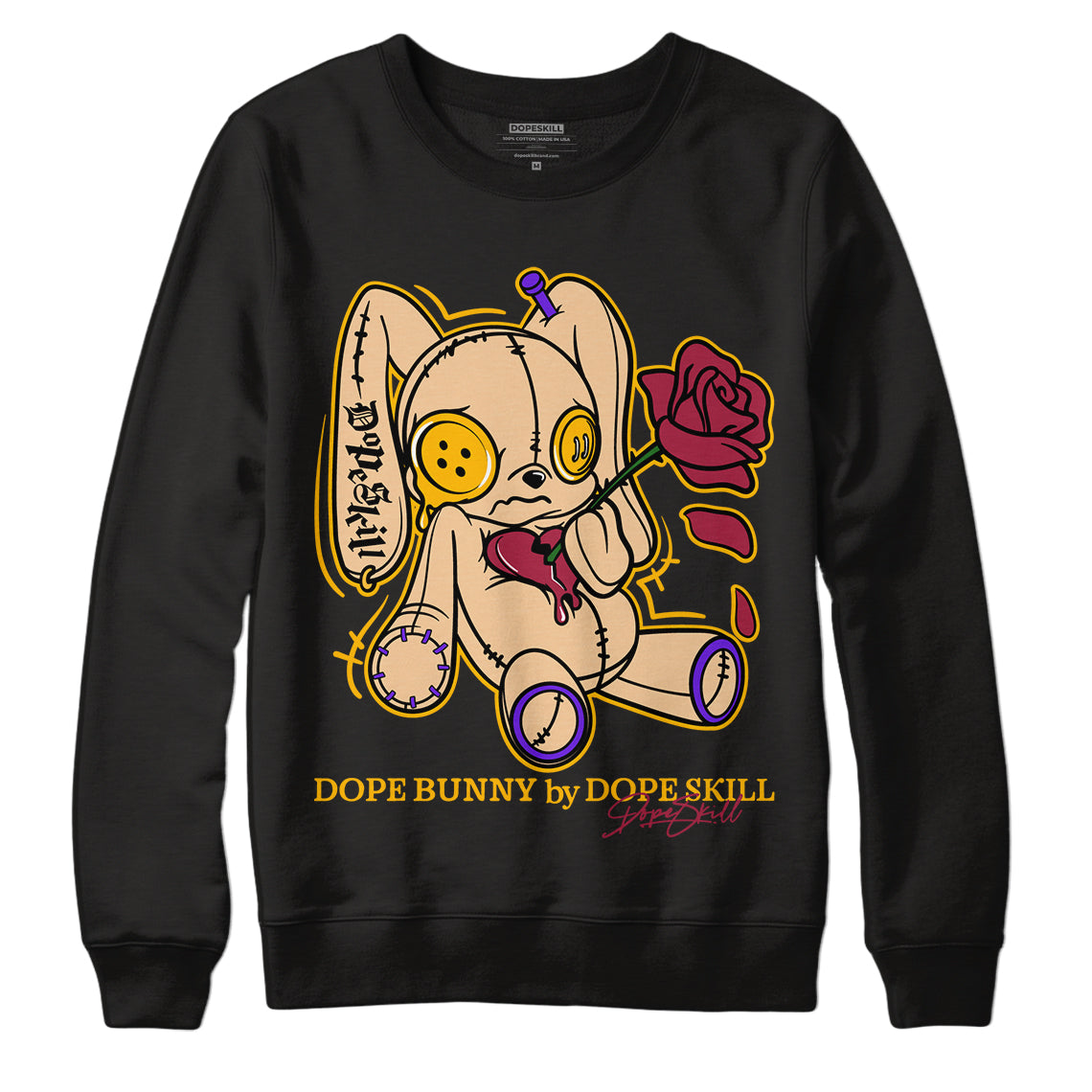 Afrobeats 7S Se Dopeskill Sweatshirt Dope Bunny Graphic