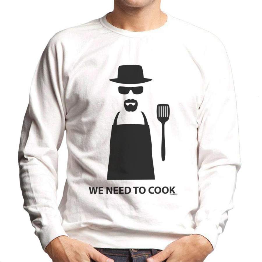 Breaking Bad We Need To Cook Heisenberg Black Print Men’s Sweatshirt