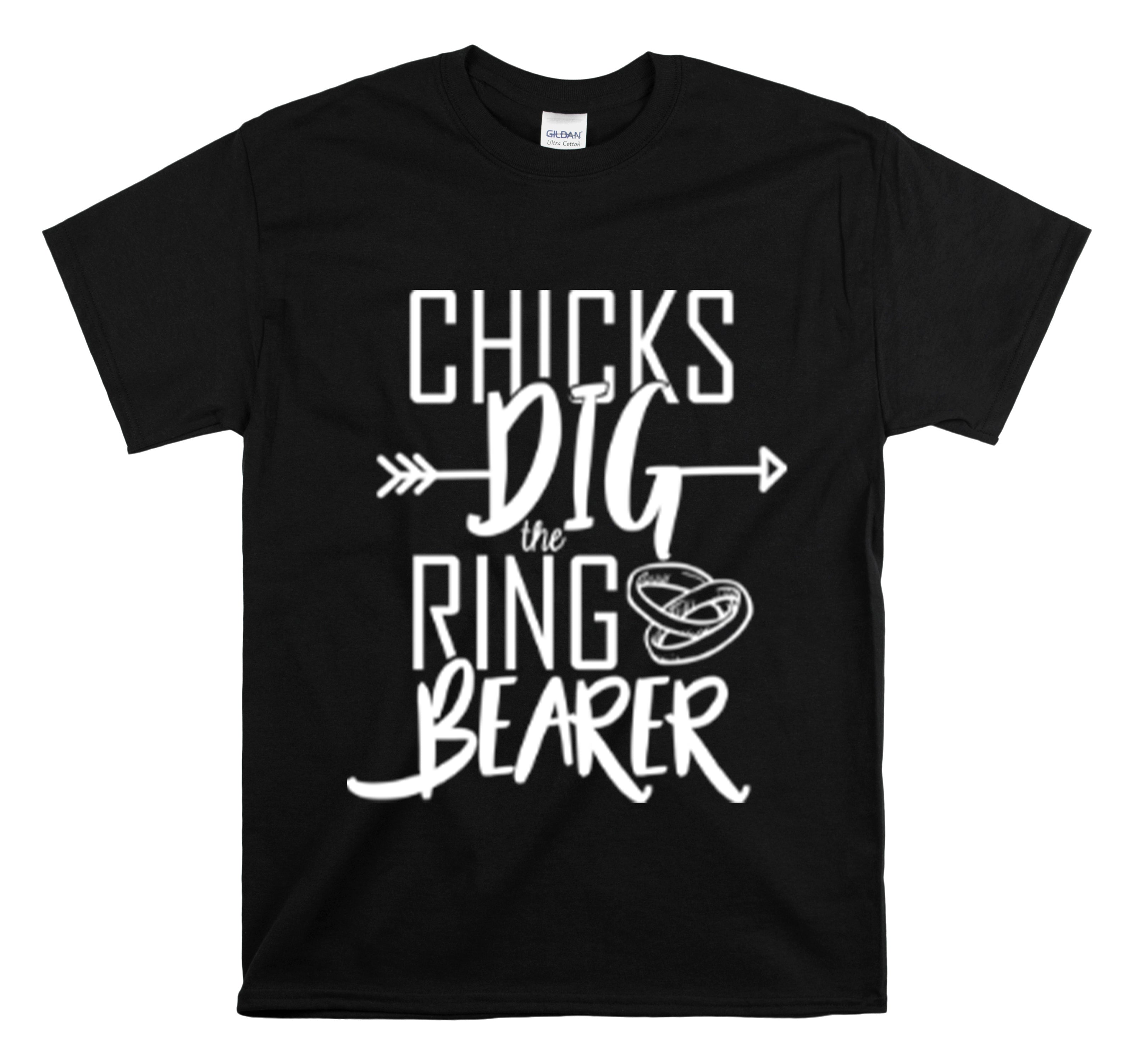 Shirt Funny Chicks Dig The Ring Bearer Security Wedding  Bridal Bachelorette Engagement T-Shirt Unisex Heavy Cotton Tee