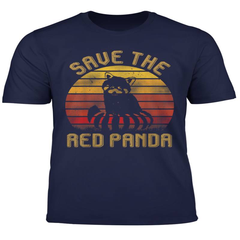 Retro Vintage Save The Red Panda Tshirt Animal Lovers Gifts