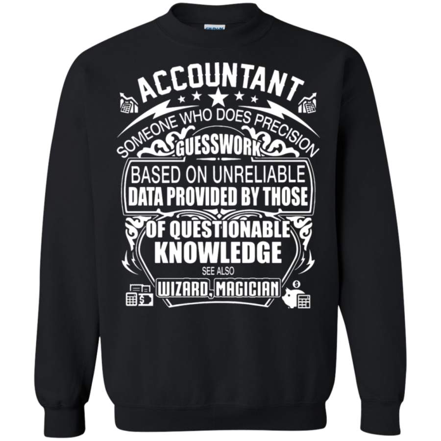 AGR Wizard Accountant Someone Who Does Precision Guesswork Sweatshirt