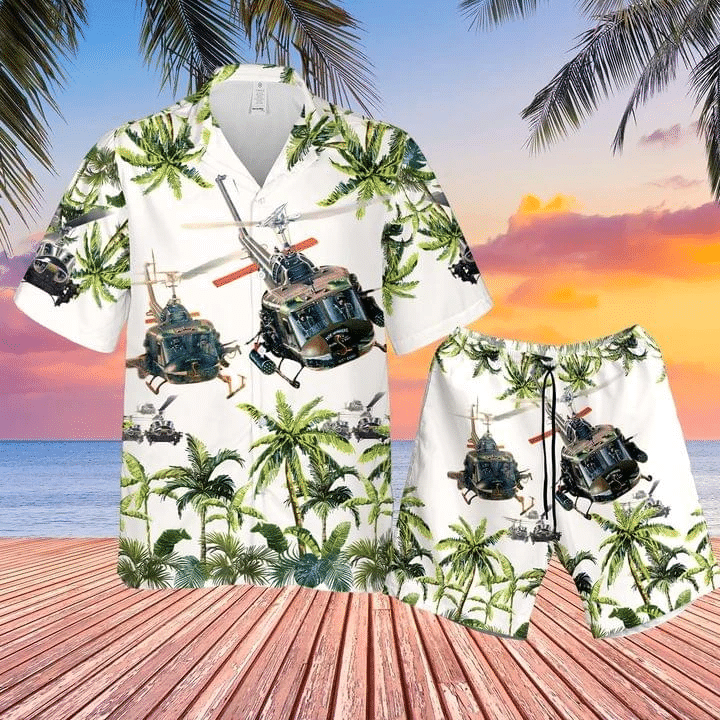 United States Army Huey Helicopter Hawaii Shirt Set Unisex Ha63211