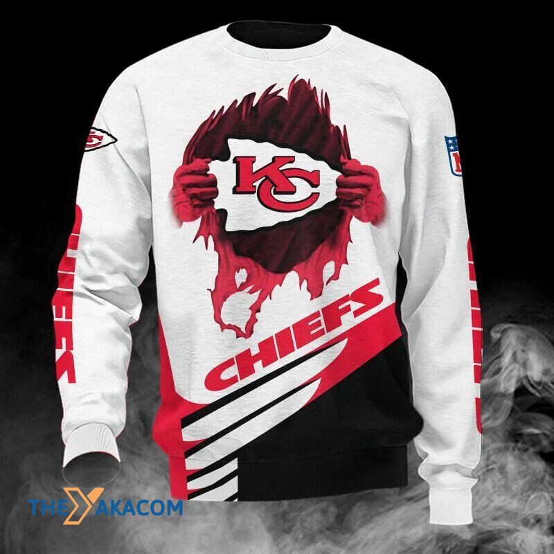 Kansas City American Football Team Road Super Bowl Ripped For Fan Gift Sweatshirt Long Sleeve Crewneck Casual Pullover Top