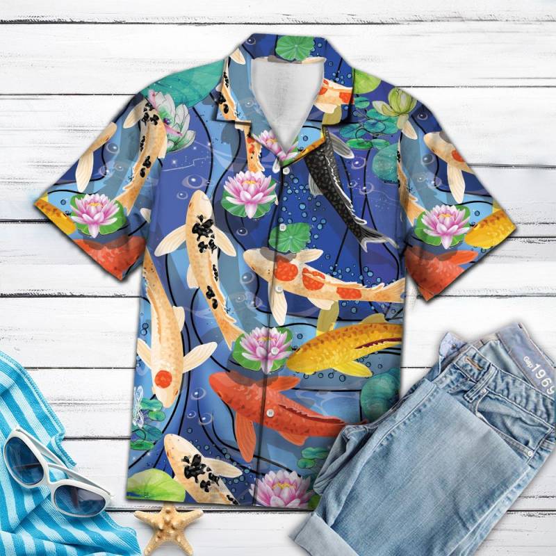 Koi Carp Hawaii Shirt Ha98011