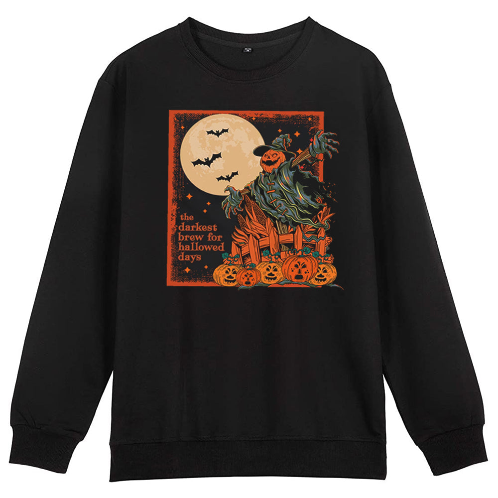 Funny Halloween Pumpkin Crewneck Sweatshirt All Over Print Sweatshirt For Women Sweatshirt For Men Sws1360