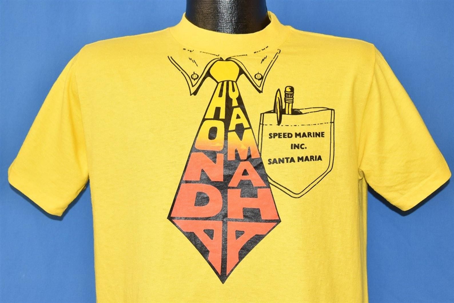 70S Honda Yamaha Speed Santa Maria Motorcycles Necktie T-Shirt