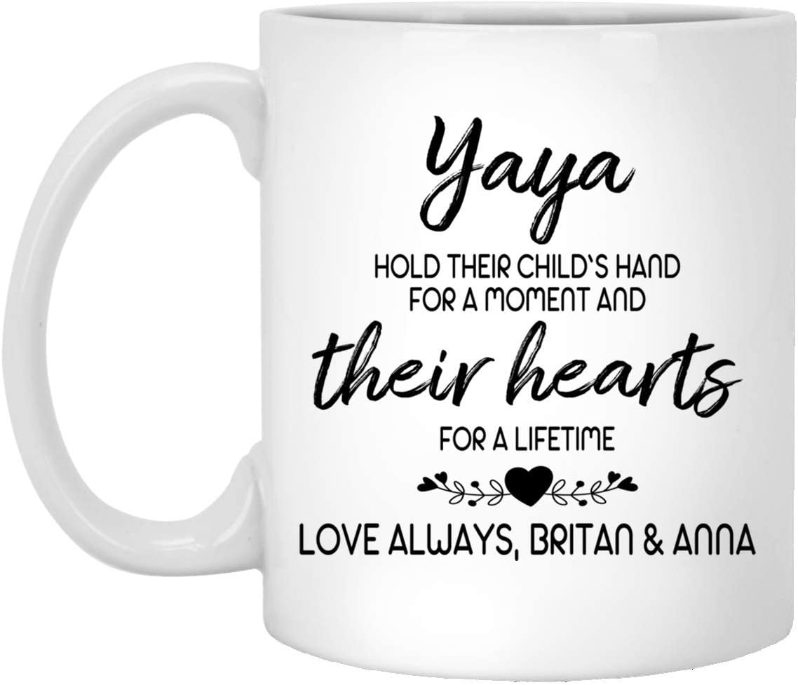 Personalized Yaya Coffee Mug – Coffee Mug For Yaya – Coffee Mug For Mothers – Family Coffee Mug – Mother’S Day Gift 15Oz