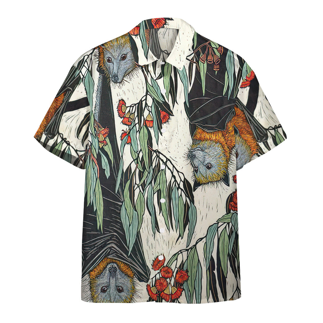 Gearhumans Flying Fox Hawaiian Shirt Ha7995