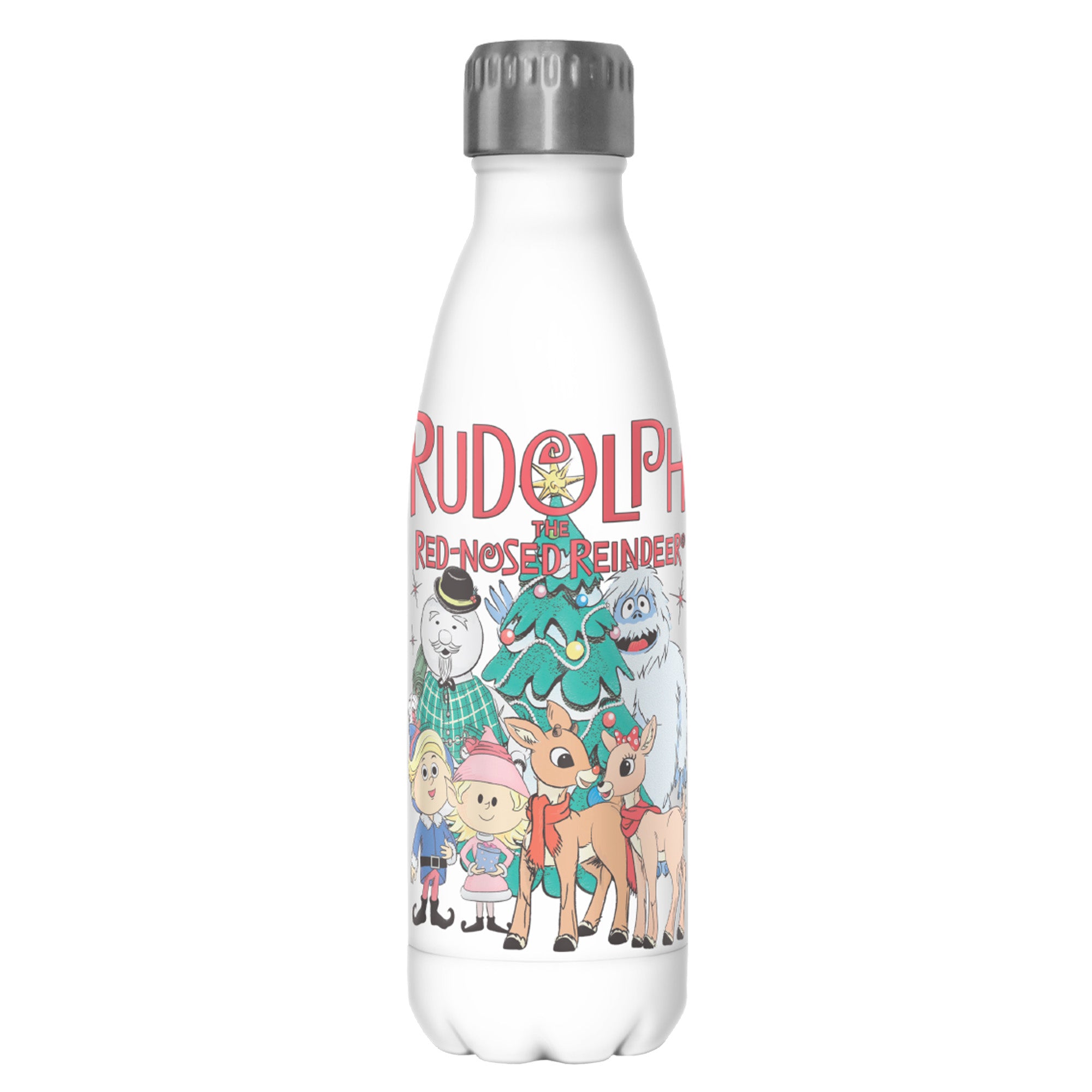 Rudolph The Red-Nosed Reindeer  Group Picture  Stainless Steel Water Bottle