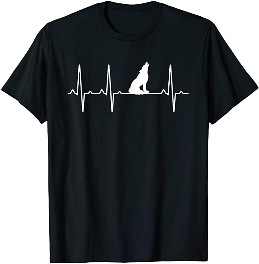 Dhole Heartbeat Gift For Men Women Dog Pup Puppy Lover T-Shirt