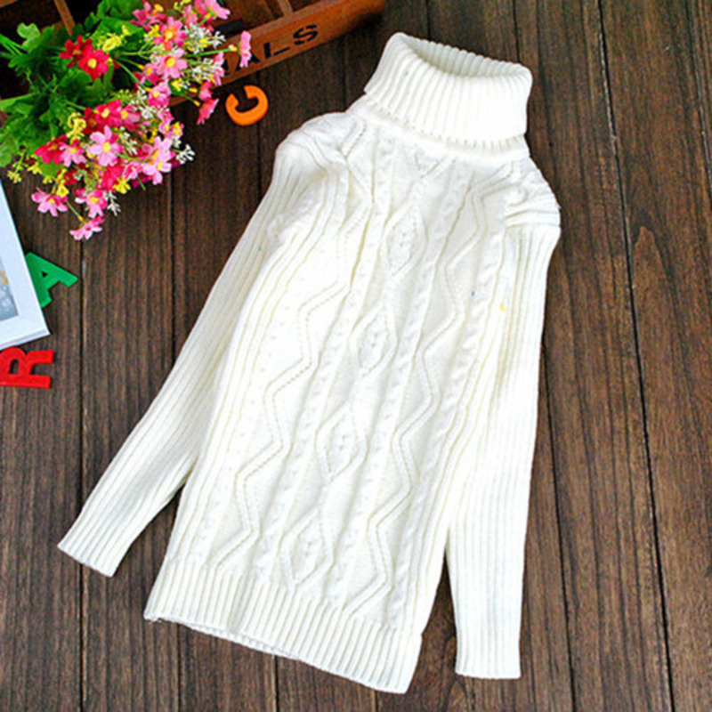 Autumn Winter Boys Clothing Teen Girls Sweater Kids Fashion Turtleneck Sweater Children Pullovers Outwear Knit Boys Clothing alx