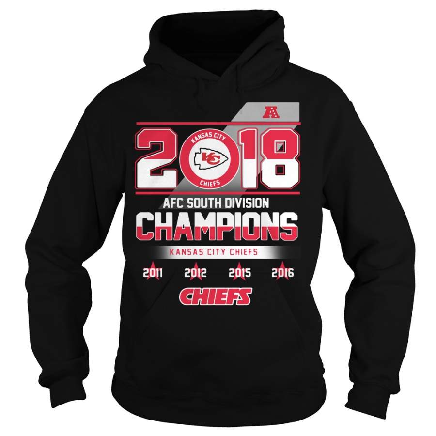 2018 AFC South Division Champions Kansas City Chiefs Hoodie