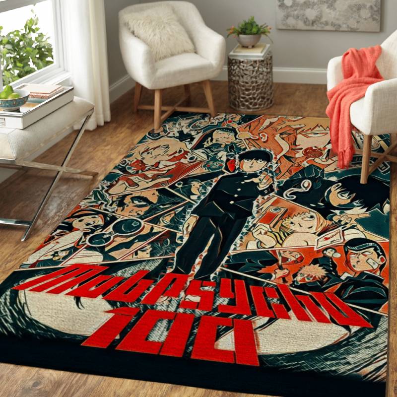 Mob Psycho Anime Retro Area Rug – Carpet