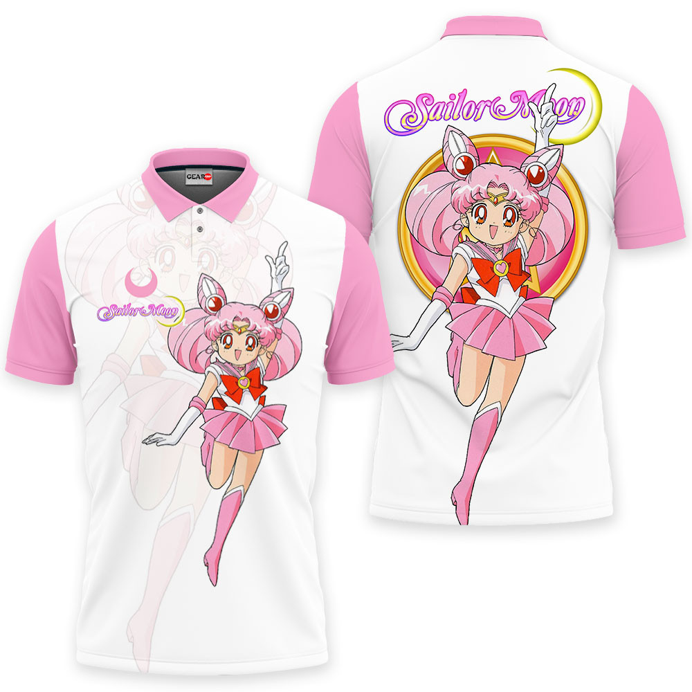 Chibiusa Polo Shirts Sailor Custom Anime Merch Clothes