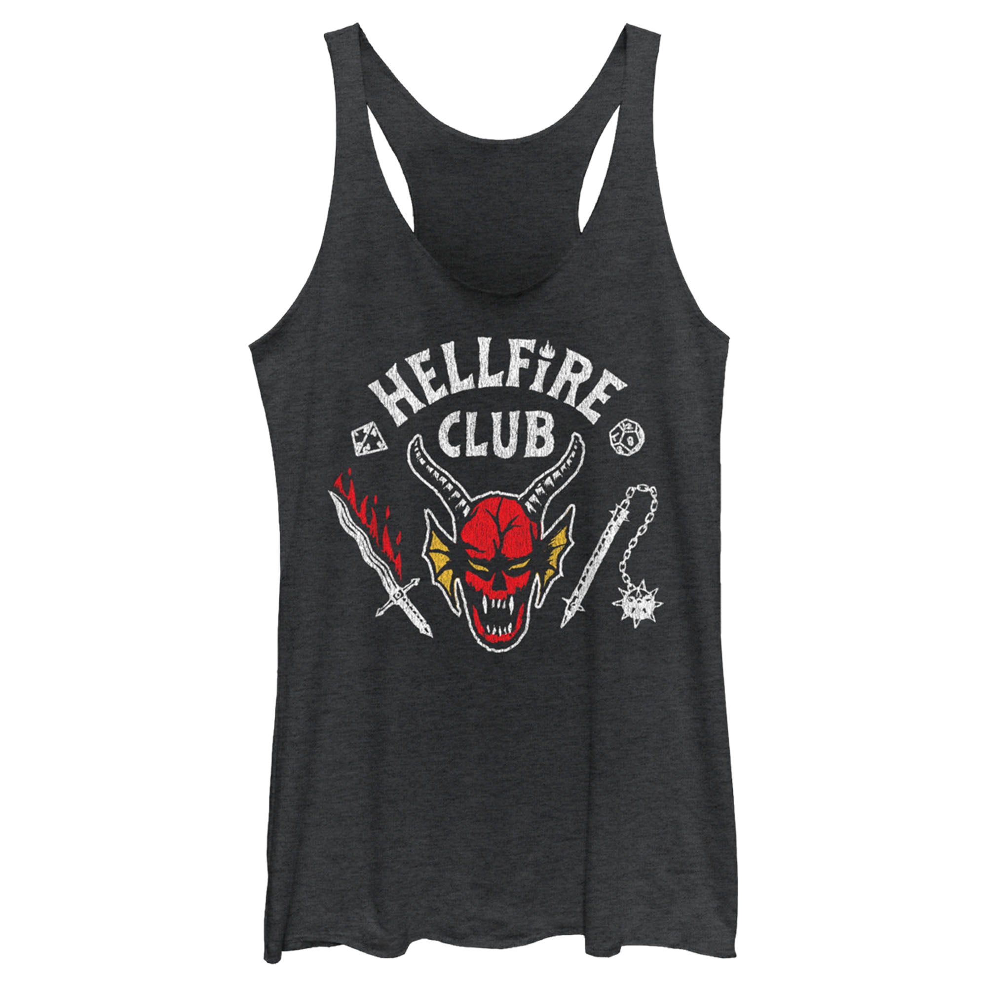 Women’S Stranger Things Hellfire Club Costume Racerback Tank Top