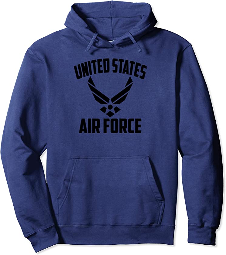 Armed Forces Gear Men’s Air Force Vintage Basic Pullover Hoodie