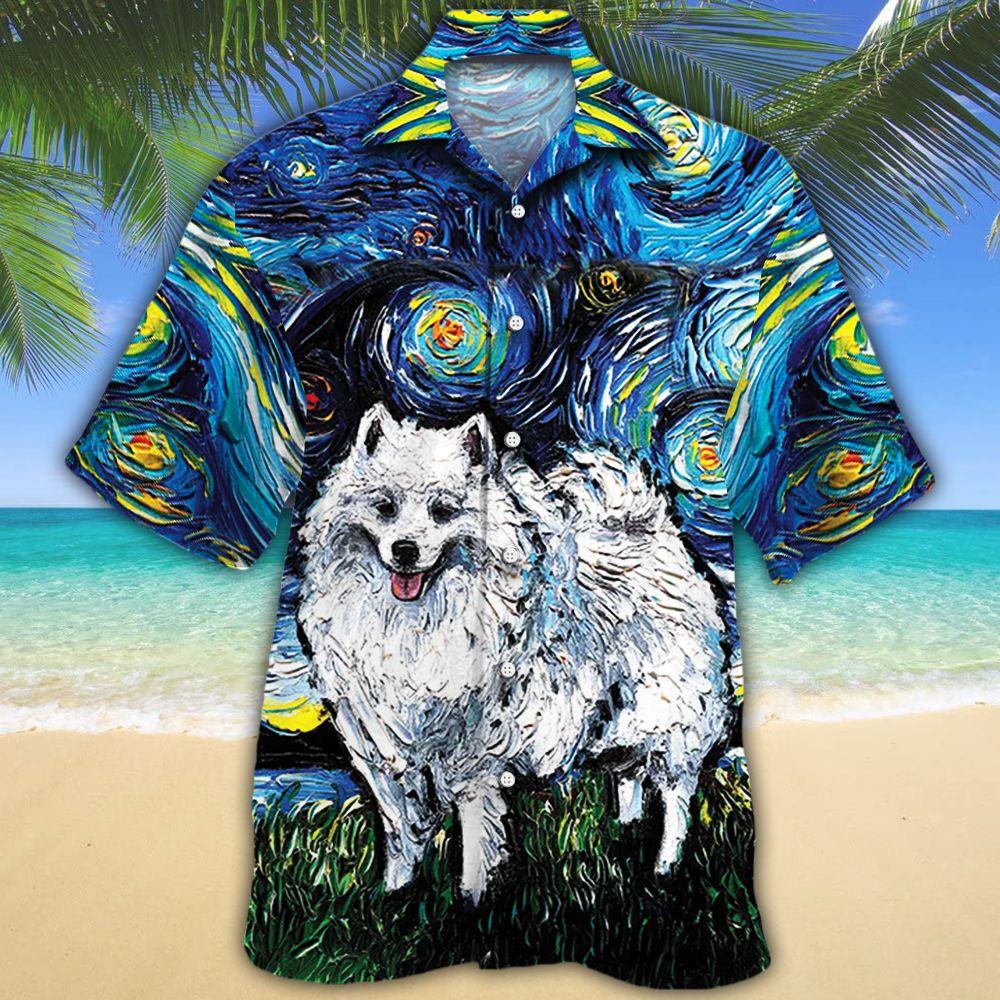 American Eskimo Dog Lovers Night  Hawaiian Shirt | For Men & Women | Adult | Hw7957