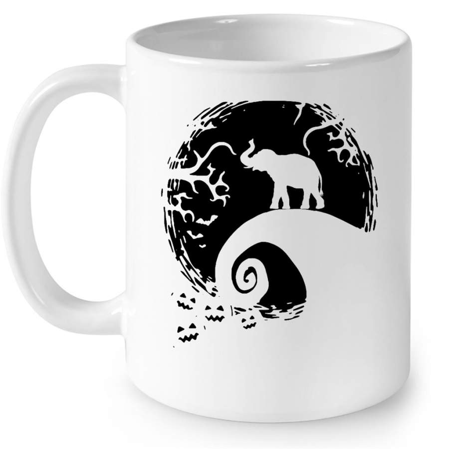 The Elephant Before Christmas – Full-Wrap Coffee White Mug