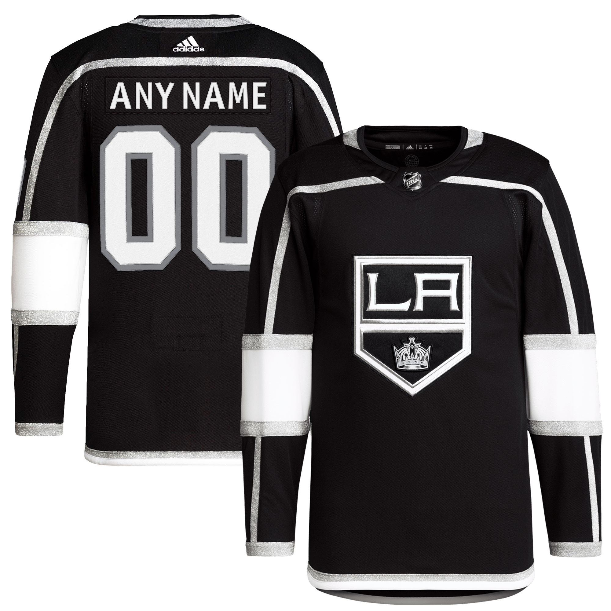 Los Angeles Kings Home Primegreen Authentic Custom Jersey – Black