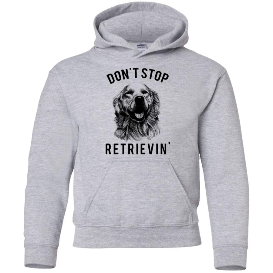 AGR Golden Retriever Don’t Stop Retrievin’ Youth Pullover Hoodie