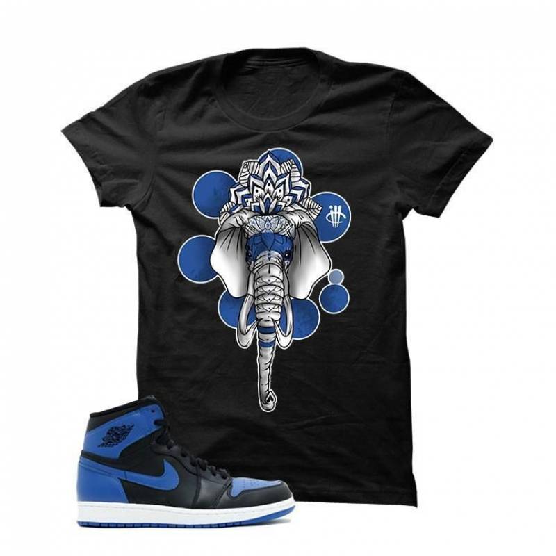 Jordan 1 Og Royal Black T Shirt (Elephant)