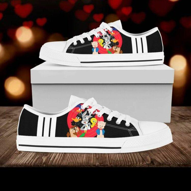 Looney Tunes Lowtop Bugs Bunny Lowtop Cartoon Canvas Shoes Birthday Father’S Day White Low Top Shoes