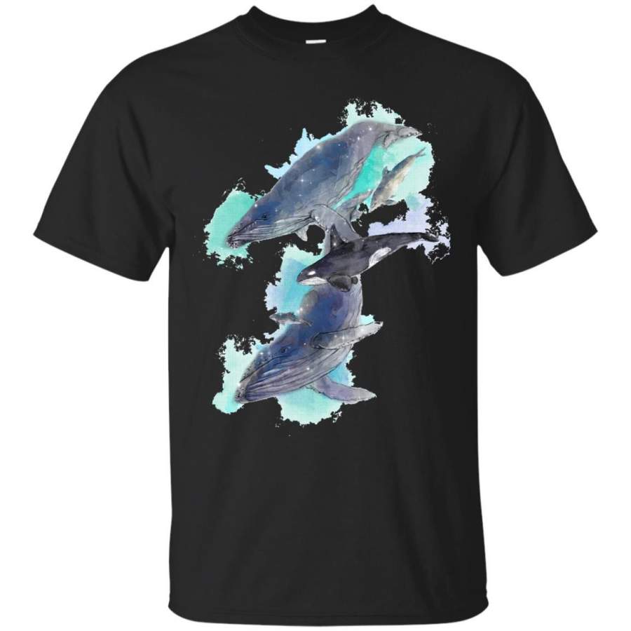 DOLPHINS – Star Whales T Shirt & Hoodie