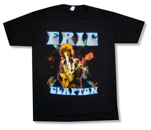 Eric Clapton Galaxy Vintage Portrait Black shirt