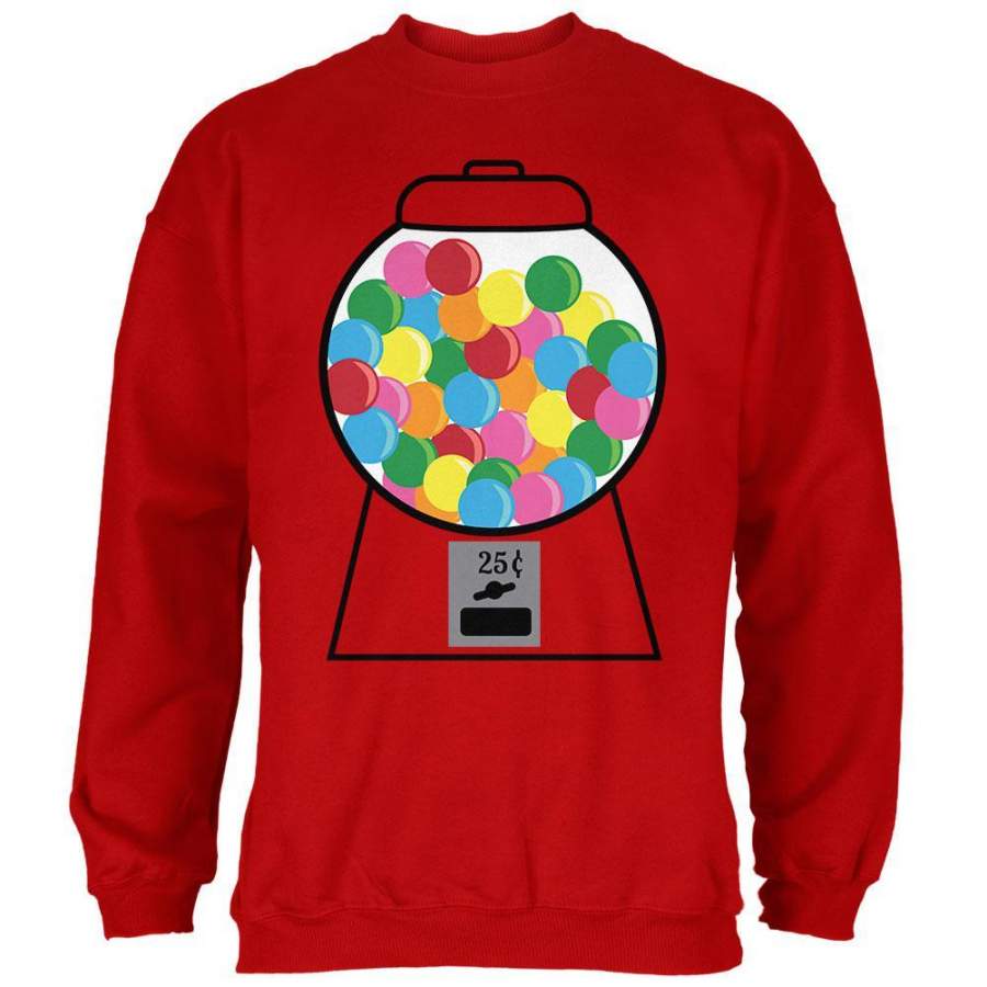 Candy Gumball Machine Costume Mens Sweatshirt