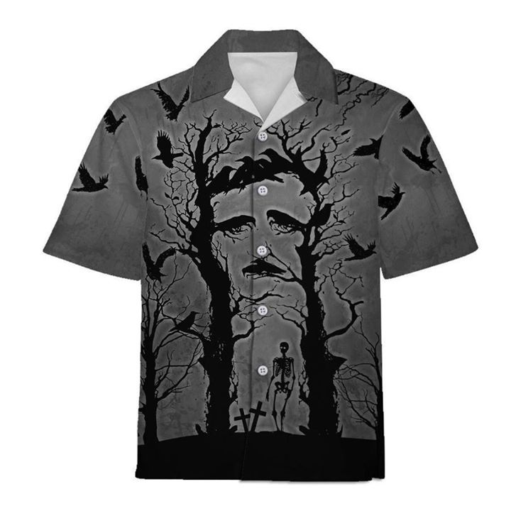 Eap Silhouette Hawaiian Shirt Two Trees And Crows Hawaiian Ha72561