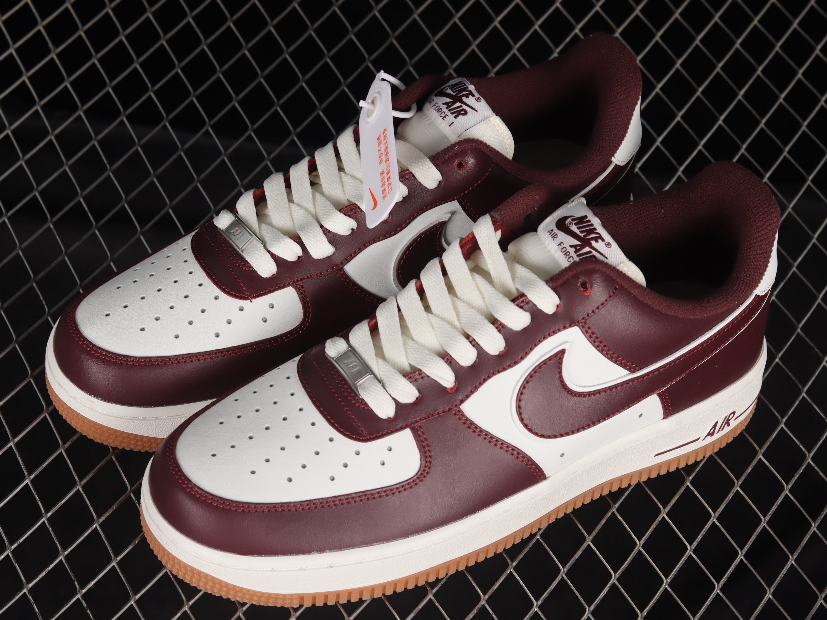 Nike Air Force 1 Low College Pack Night Maroon Shoes Sneakers SNK372614752