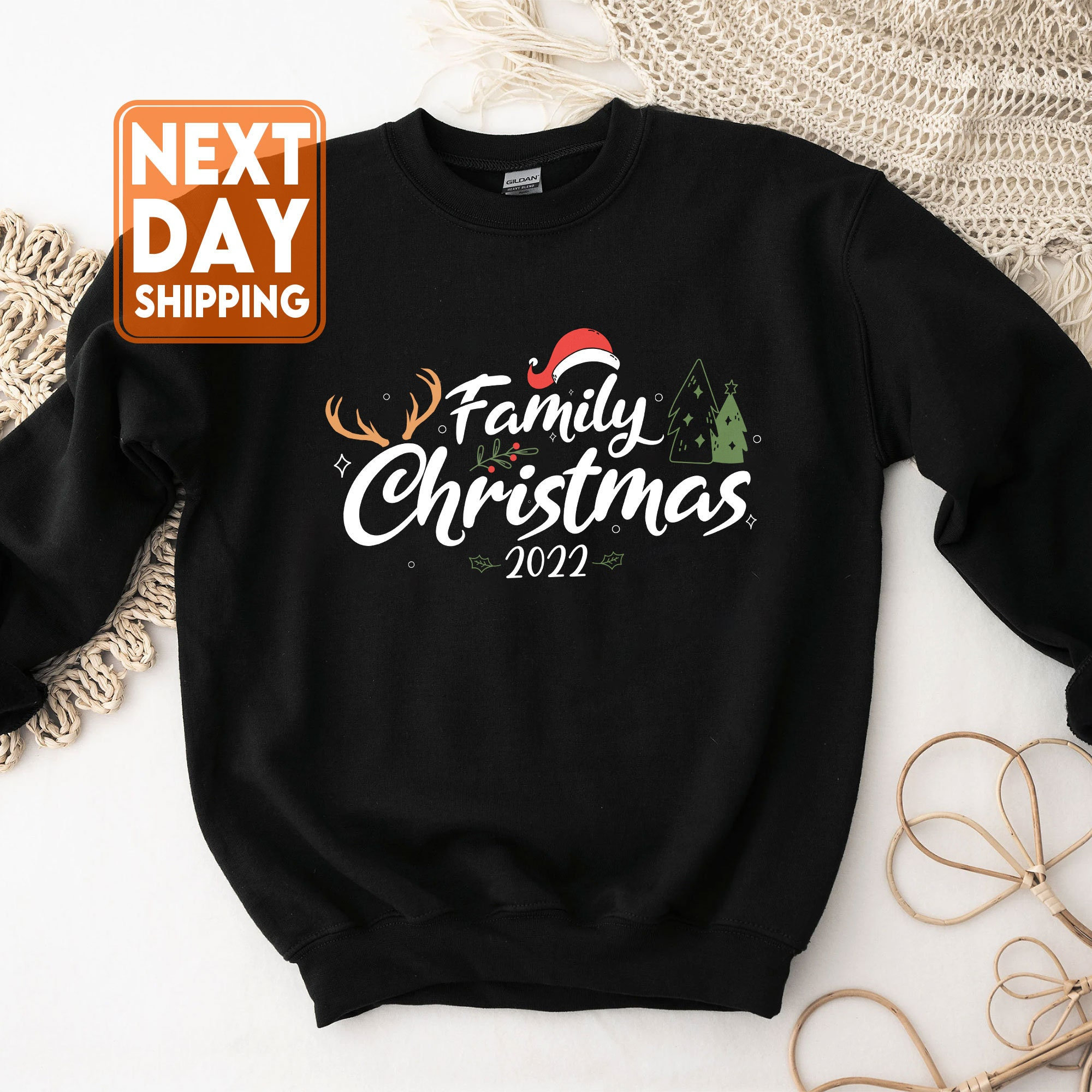 Family Christmas 2022 Sweatshirt, Christmas Shirt, Matching Christmas Santa Hoodie, Christmas gift, Christmas Party shirt, Christmas family