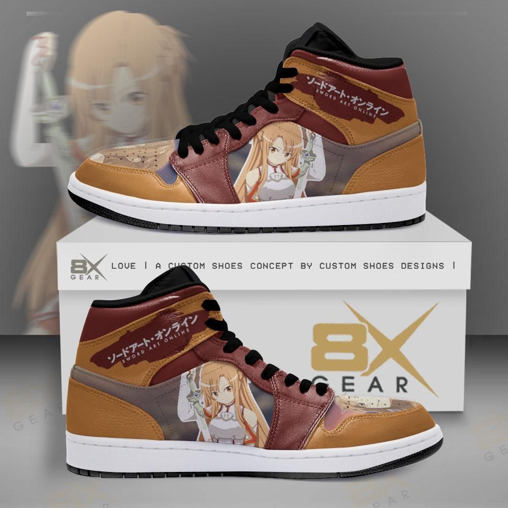 Asuna Sword Art Online Anime Air Jordan Shoes Sport Sneakers