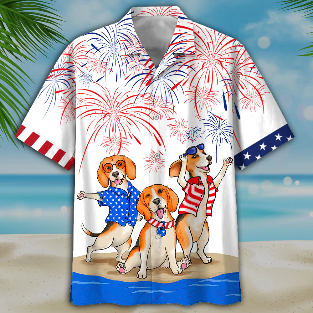 Beagle Of July Hawaii Independence Day Hawaii Usa Patriotic Hawaii Shirt Ha80533