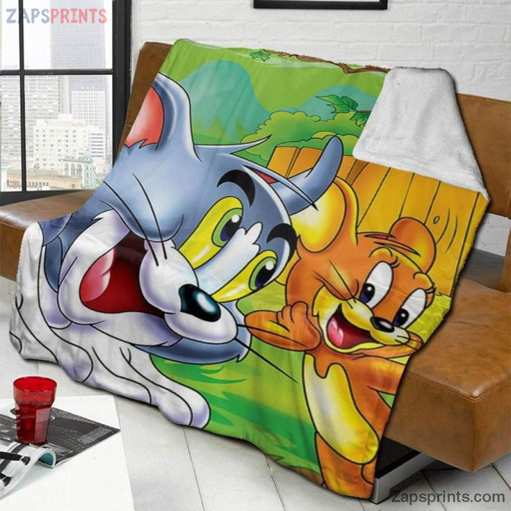 Tom And Jerry Movie Smile So Cute Blanket