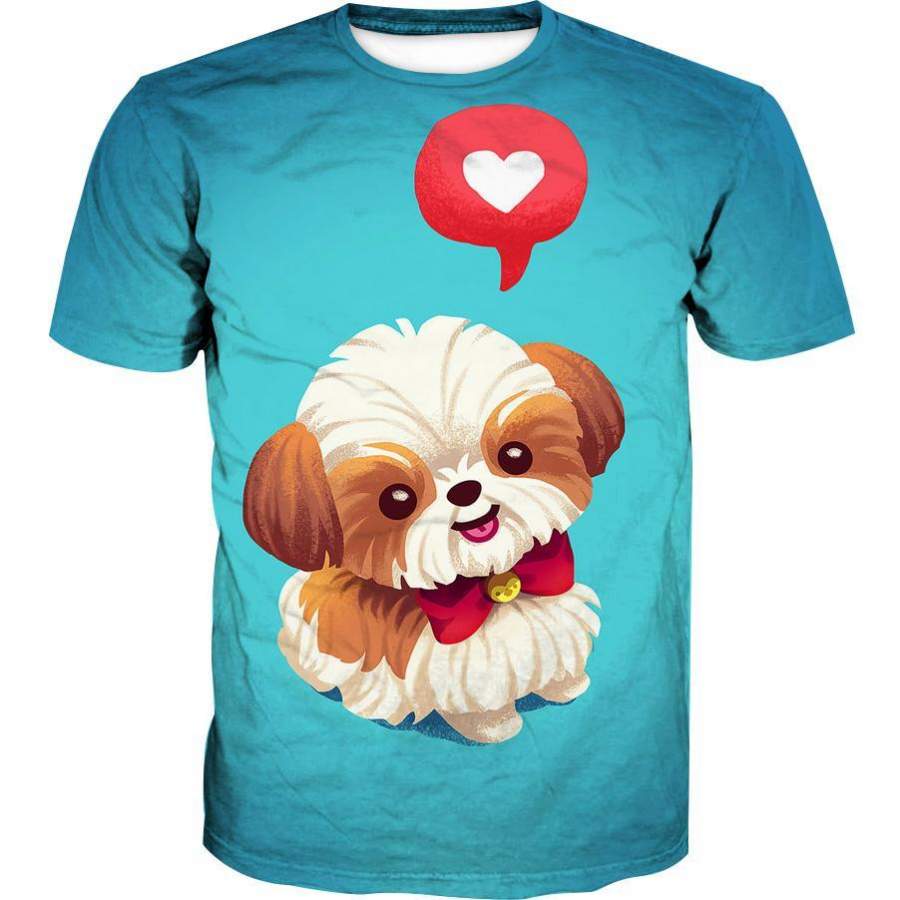 Cute Shih Tzu T-Shirt – Puppy Shih Tzu Dog Clothing