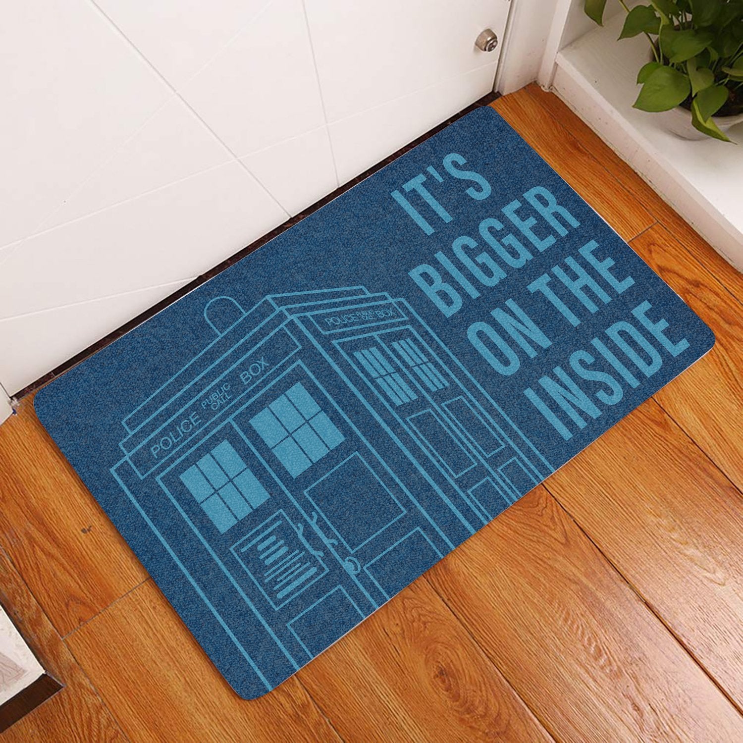 Its Bigger On The Inside All Over Printing Doormat Pre2235